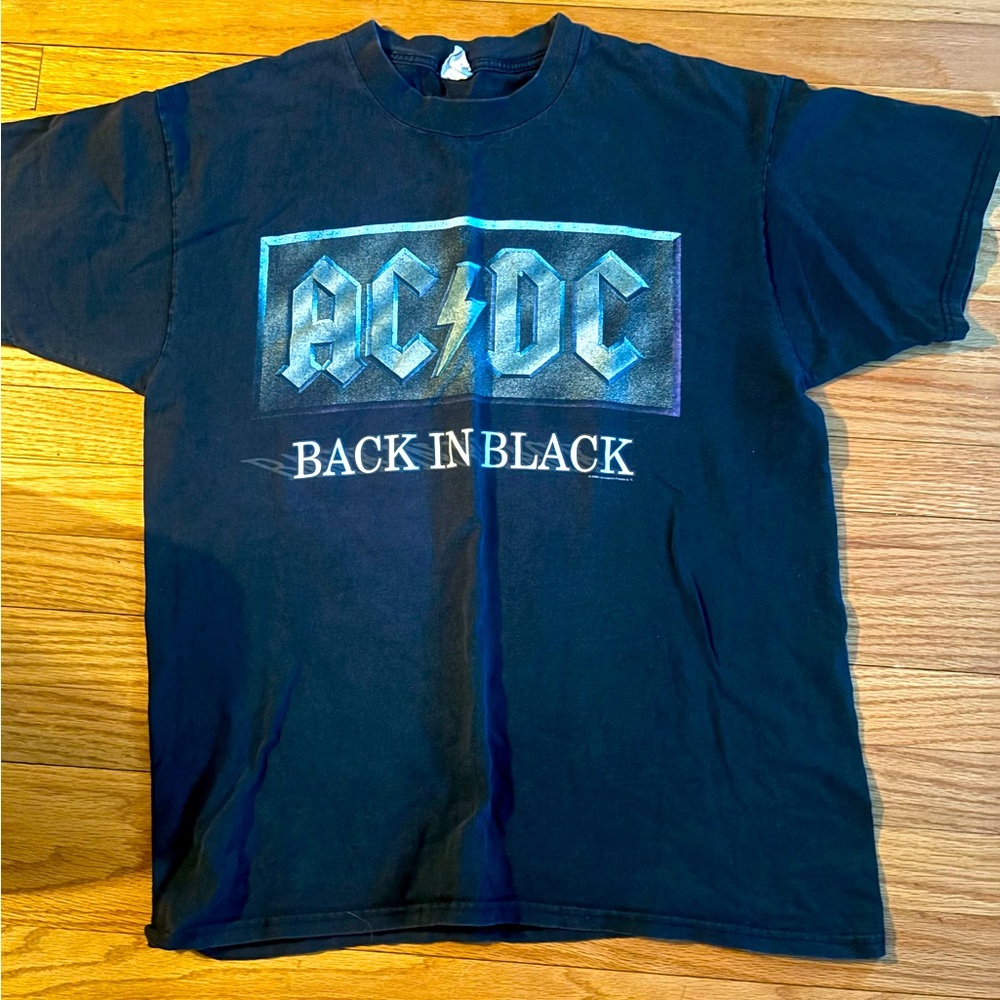 AC/DC Back in Black T-shirt size XL